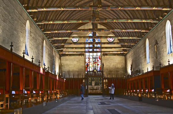 A hall at Hospices de Beaune Hotel Dieu