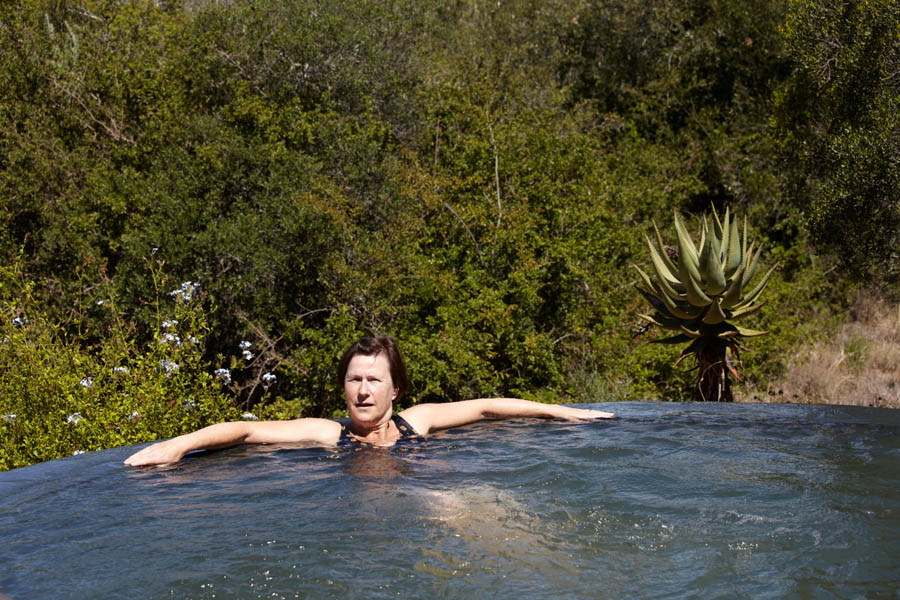 Enjoying the pool, not far from the jungle