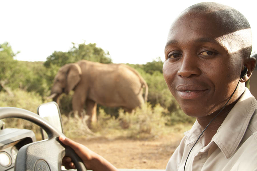 Our ranger who takes us into the bush