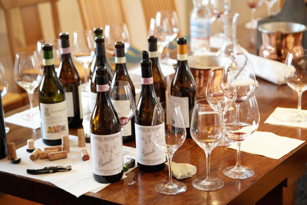 A wine tasting in Barolo