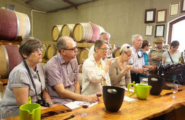 Tasting wines at Nitida, Durbanville, South Africa