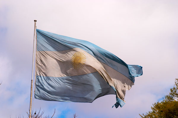 The flag of Argentina