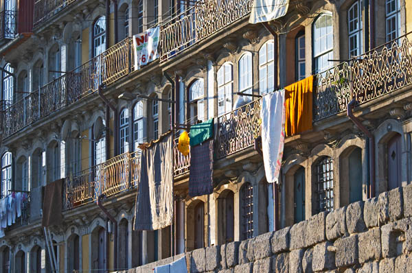 Houses in the harbour in Porto