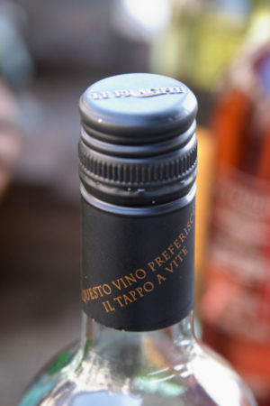 A screw cap on a Bardolino, Italy