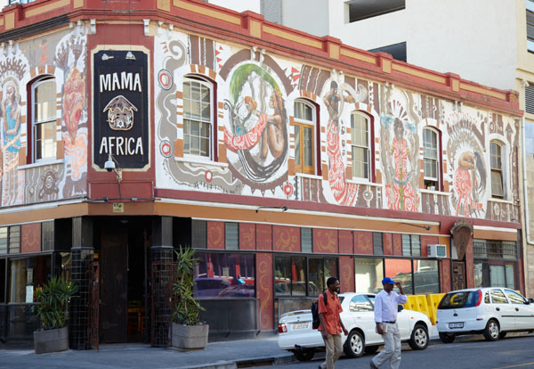 A colourful house in Cape Town