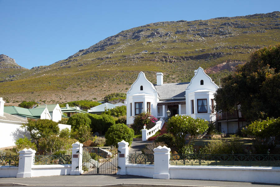 A villa in the typical Cape Dutch architecture