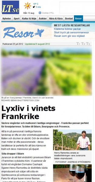 Lyxliv i vinets Frankrike