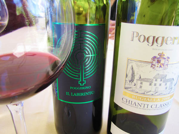 Two wines from the Poggerino winery: Il Labirinto and Bugialla Chianti Classico