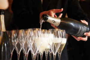 Champagne as aperitif to start lunch Champagne as aperitif to start lunch