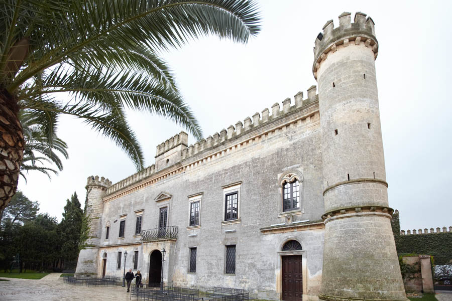 The castle at Castello Monaci