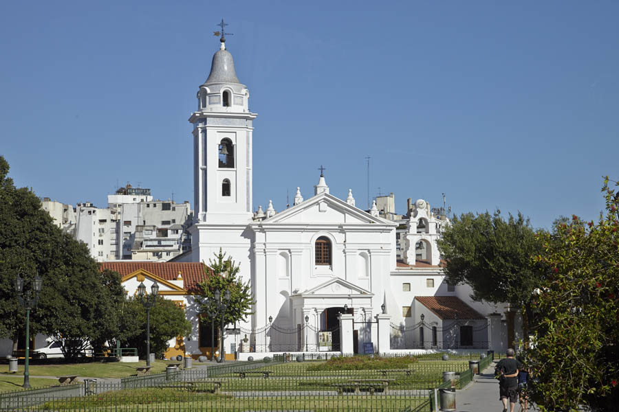 A church at the Recoleta cemetery in Buenos Aires