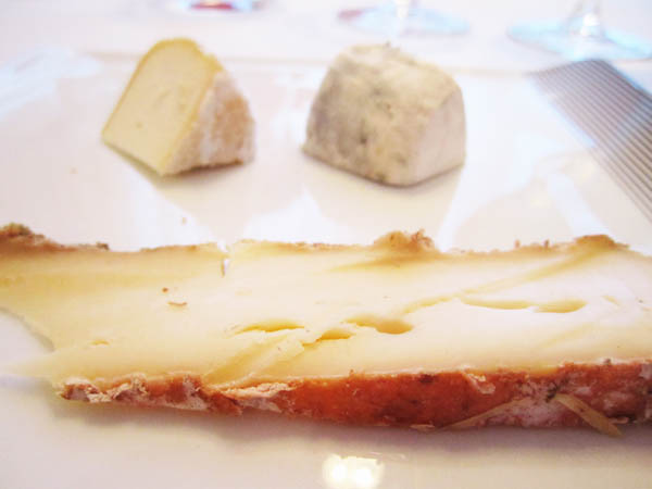 Loire Valley cheese in a restaurant in Sancerre