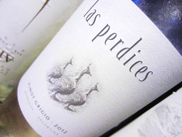 Las Perdides Pinot Grigio 2012