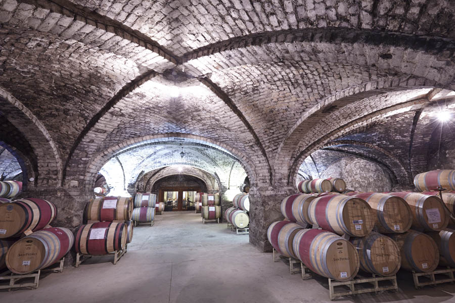 An old wine cellar at a winery in Chile