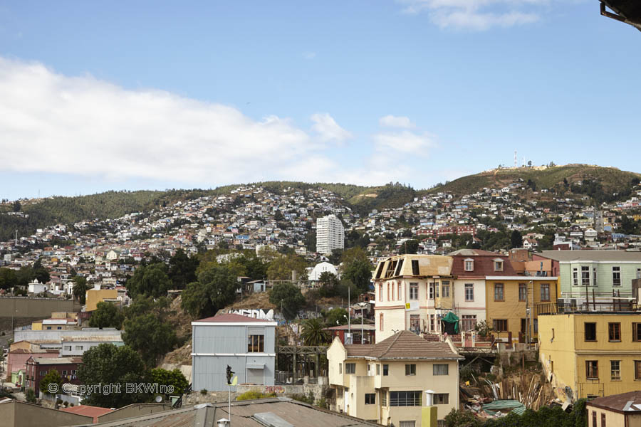 The urban landscape in Valparaiso