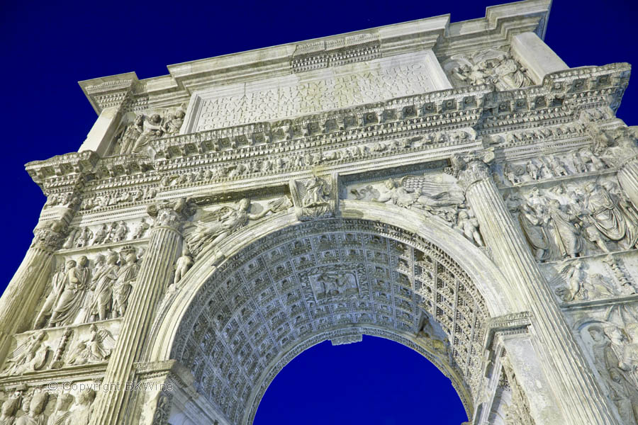 The Arc de Triomphe of Trajan in Benevento