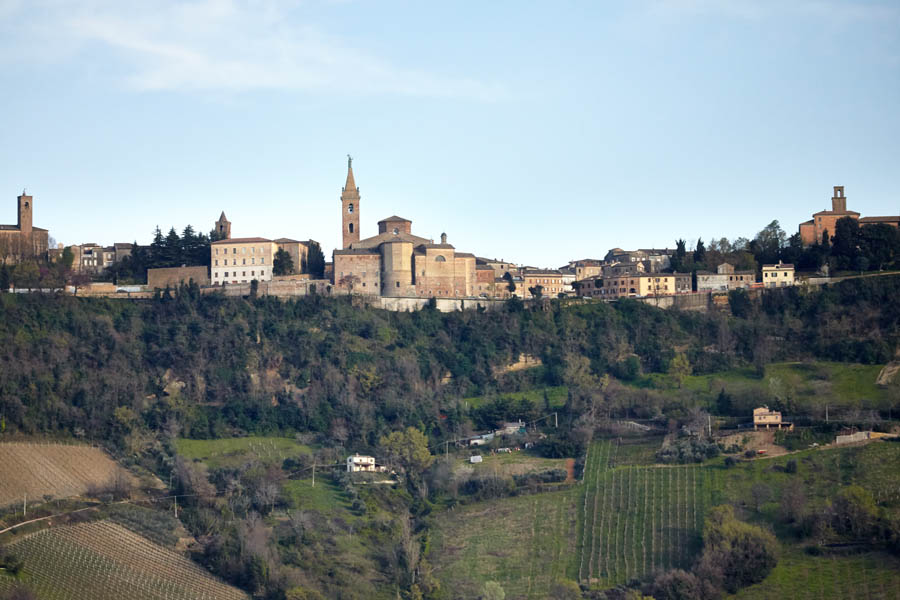 A hilltop village in Le Marche