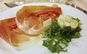 Dry cured ham is a gastronomic speciality in Le Marche