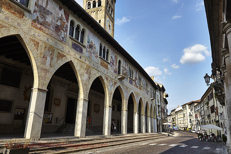 An old monastery in a northern Italian town