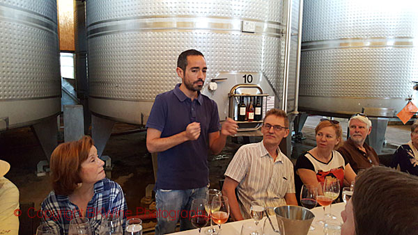 The wine maker at Las Ninas, Chile