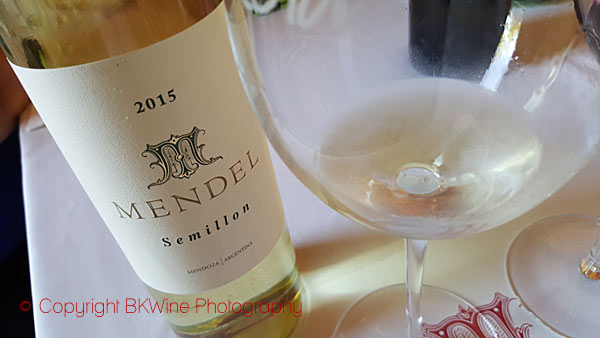 Tasting Mendel Semillon, Mendoza