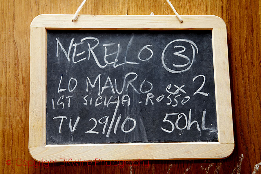 Nerello in a vat, Etna, Sicily
