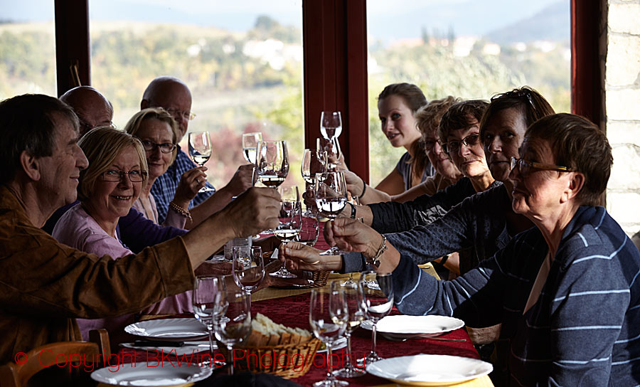 Cheers for the truffles lunch, Istria, Croatia