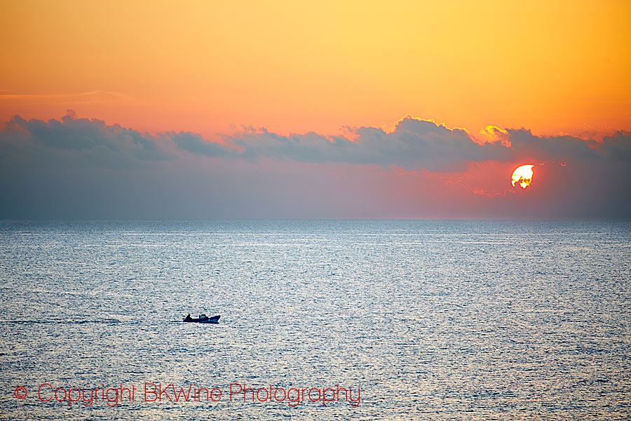 Sunset over the Mediterranean, Sicily