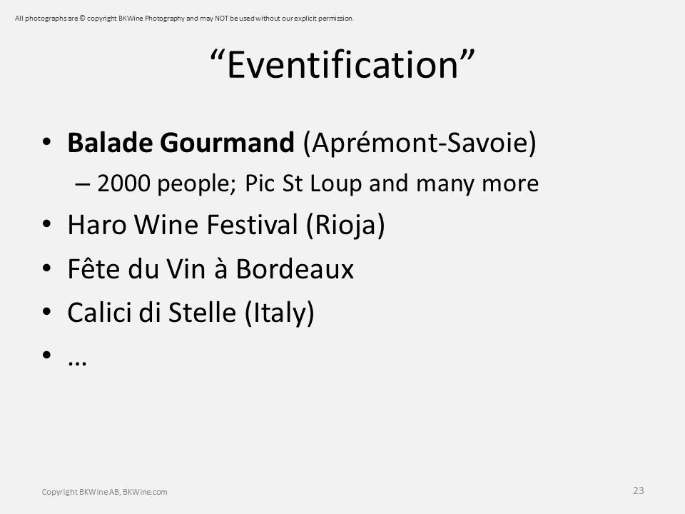 Eventification Wine Tourism Examples