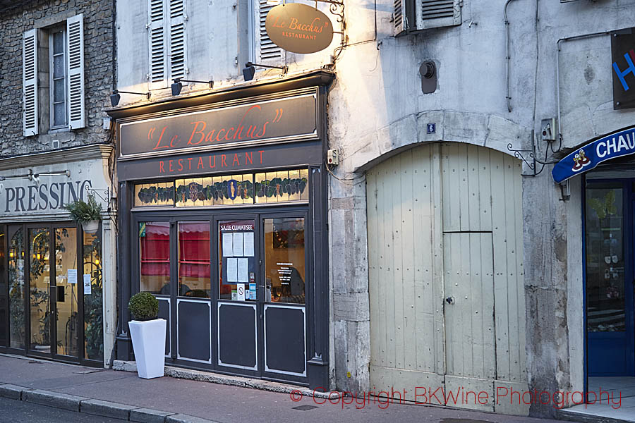 A restaurant in Beaune, Burgundy, Le Bacchus