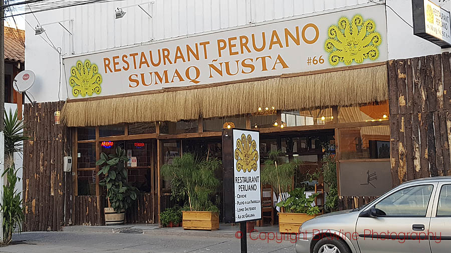 Peruvian restaurant Sumaq Nusta in Santa Cruz, Colchagua