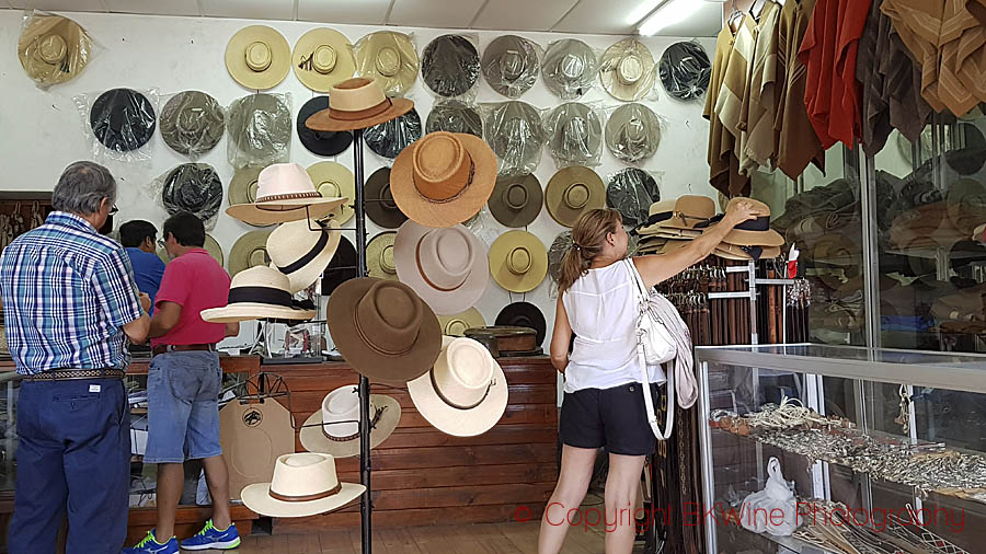 The hat shop in Santa Cruz, Colchagua