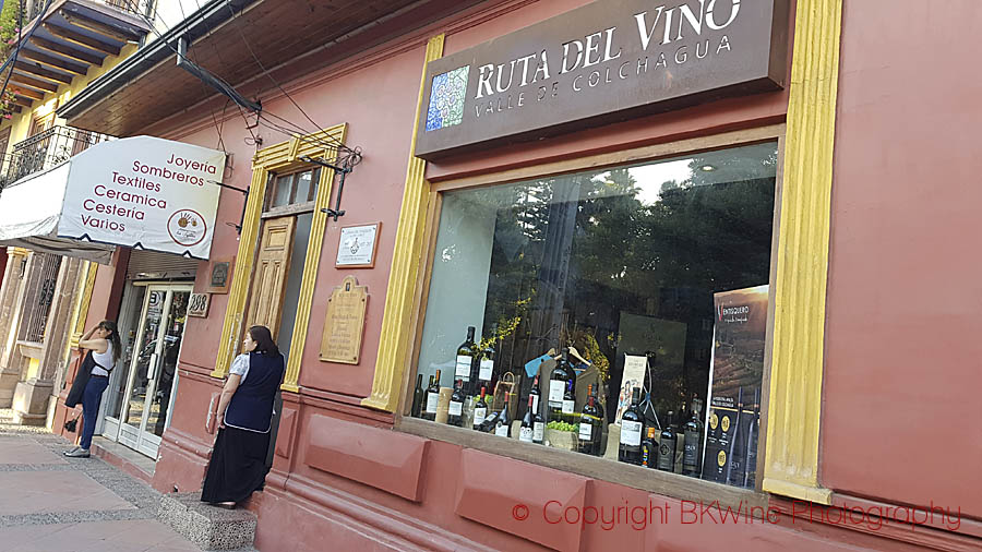 Ruta del Vino wine shop, Santa Cruz, Colchagua