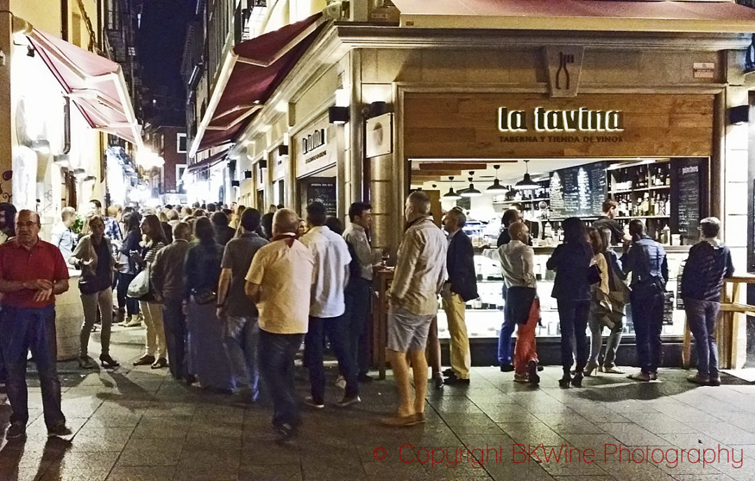 Calle Laurel in Logrono with tapas bars