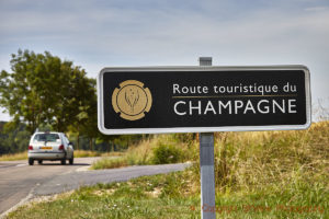 The touristic route through Champagne