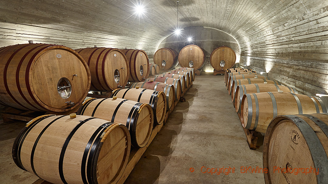 A barrel cellar in the Languedoc