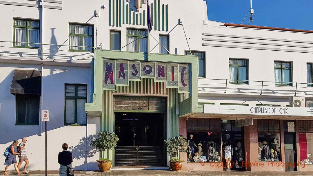 Napier, on the coast, has some classic art nouveau architecture