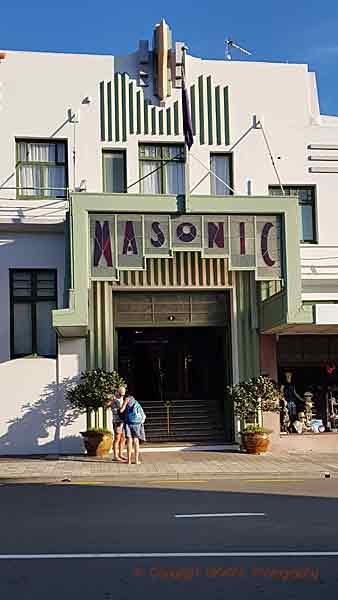 Napier, on the coast, has some classic art nouveau architecture