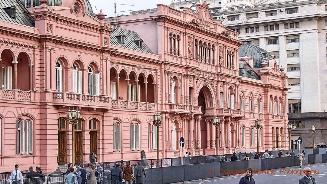 The Casa Rosada, presidential palace, in Buenos Aires