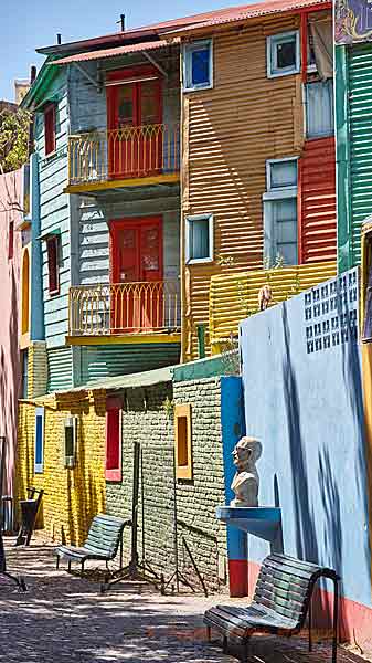 The colourful La Boca in Buenos Aires, Argentina