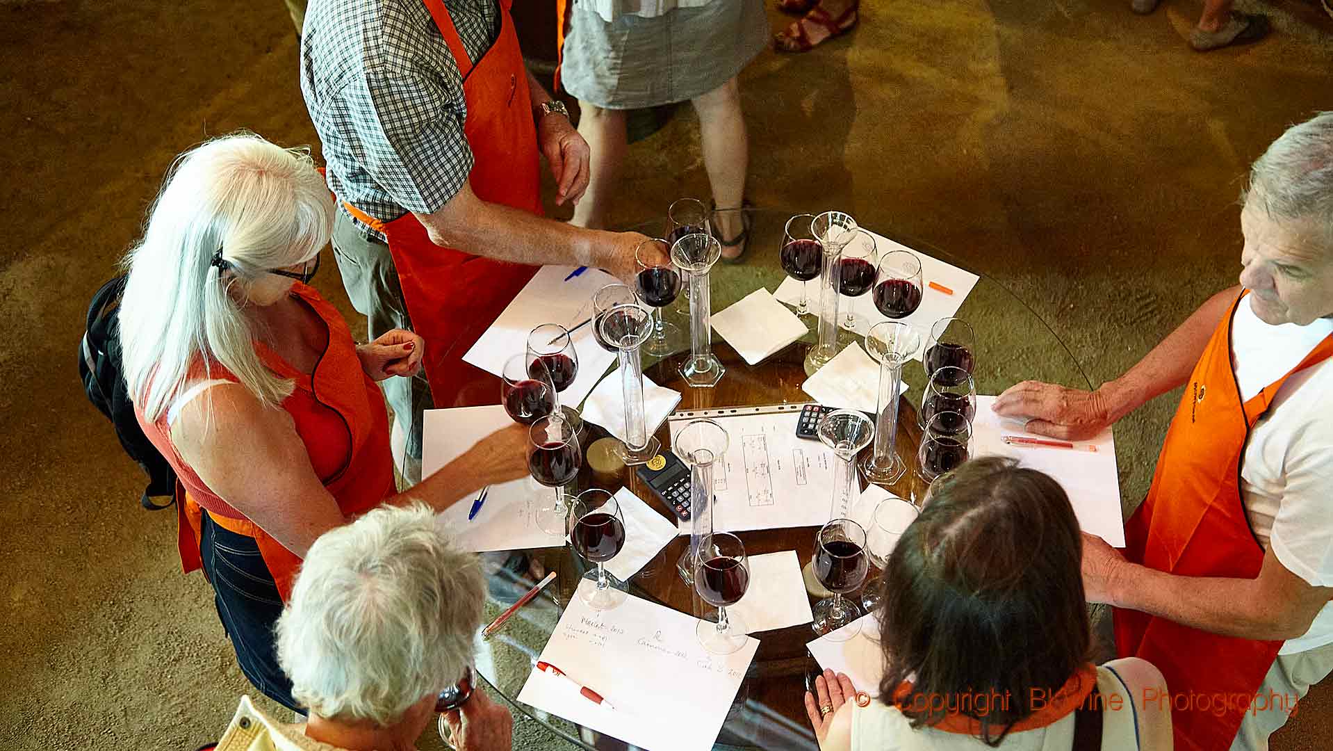 Blending your own wine at a winery in Colchagua, Chile