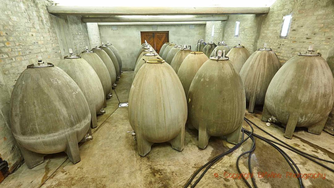 Egg tanks in a winery in Franschhoek, South Africa