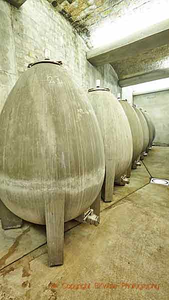 Egg-tanks in a winery in South Africa
