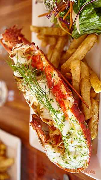 The famous New Zealand lobster for lunch