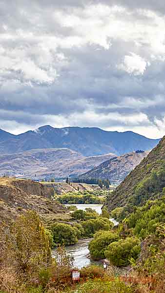 Landscape in Central Otago, New Zealand