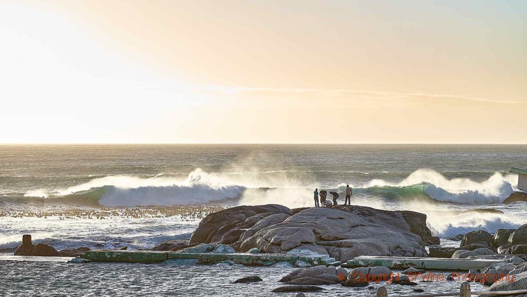 Evening by the sea in Cape Town, South Africa