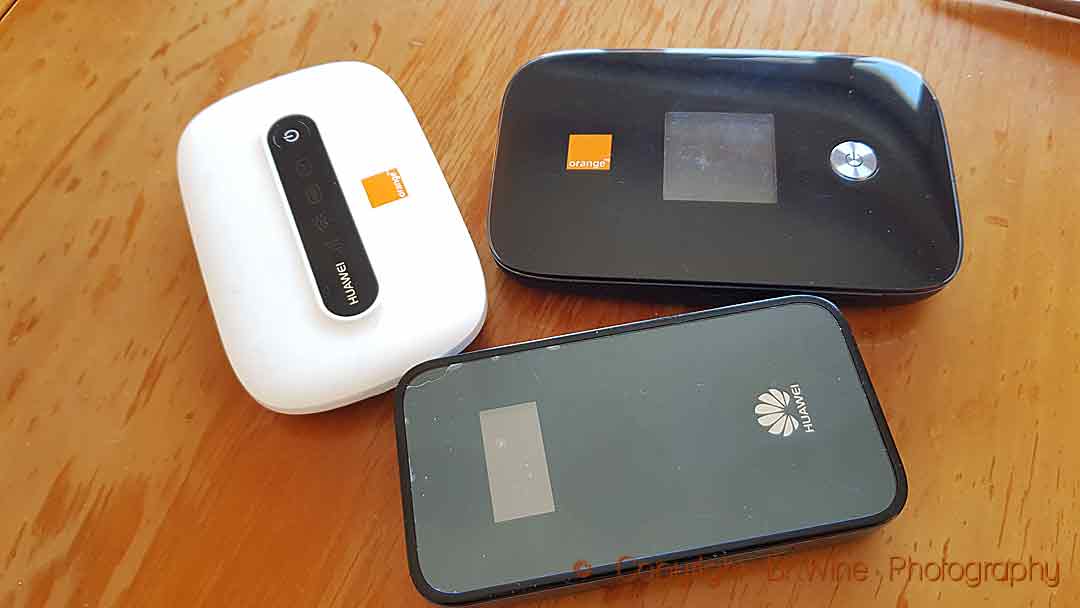 A selection of wifi routers (mobile hot-spots)