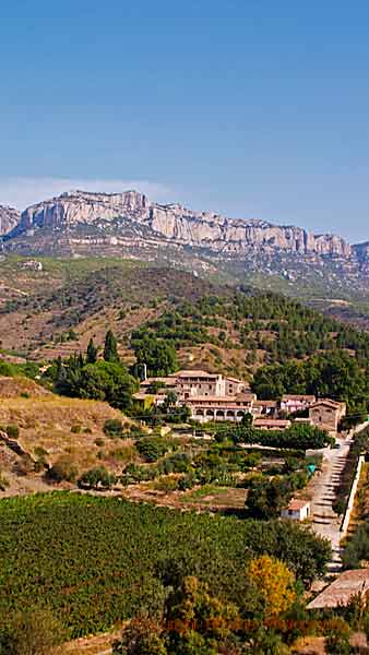 A village on the mountain slope in Priorato, Catalonia