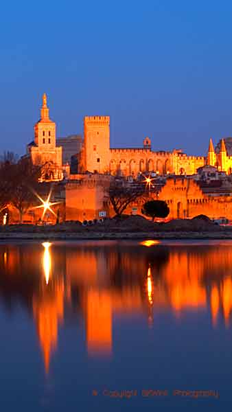 The Pope's Palace in Avignon on the Rhone River