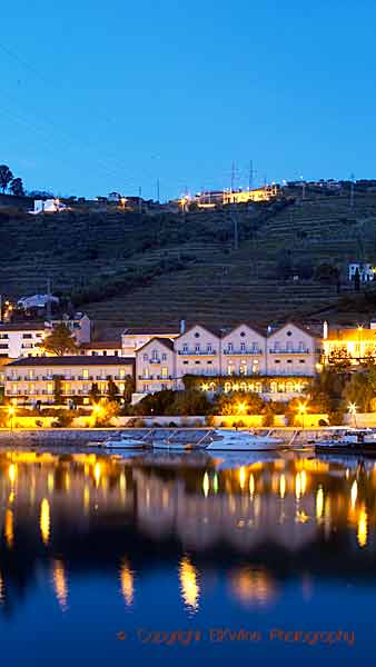 The harbour in the small town of Pinhao, Douro
